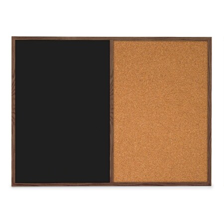 United Visual Products Slim Style Indoor Enclosed Corkboard, 48 UVRDS48SBH-BLACK-ULTMAR